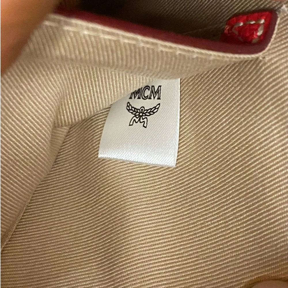 MCM Gold Red Double Zip Crossbody - Picture 11 of 11